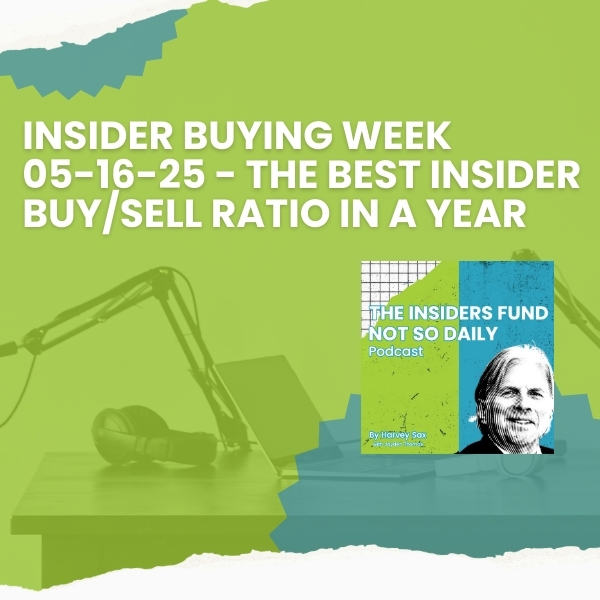 The Insiders Fund Not So Daily Podcast | Insider Buy Sell Ratio